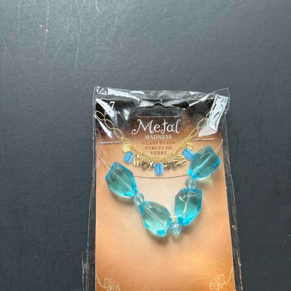 3 packs of glass beads with a pendant. Color Turquoise - Picture 5 of 6